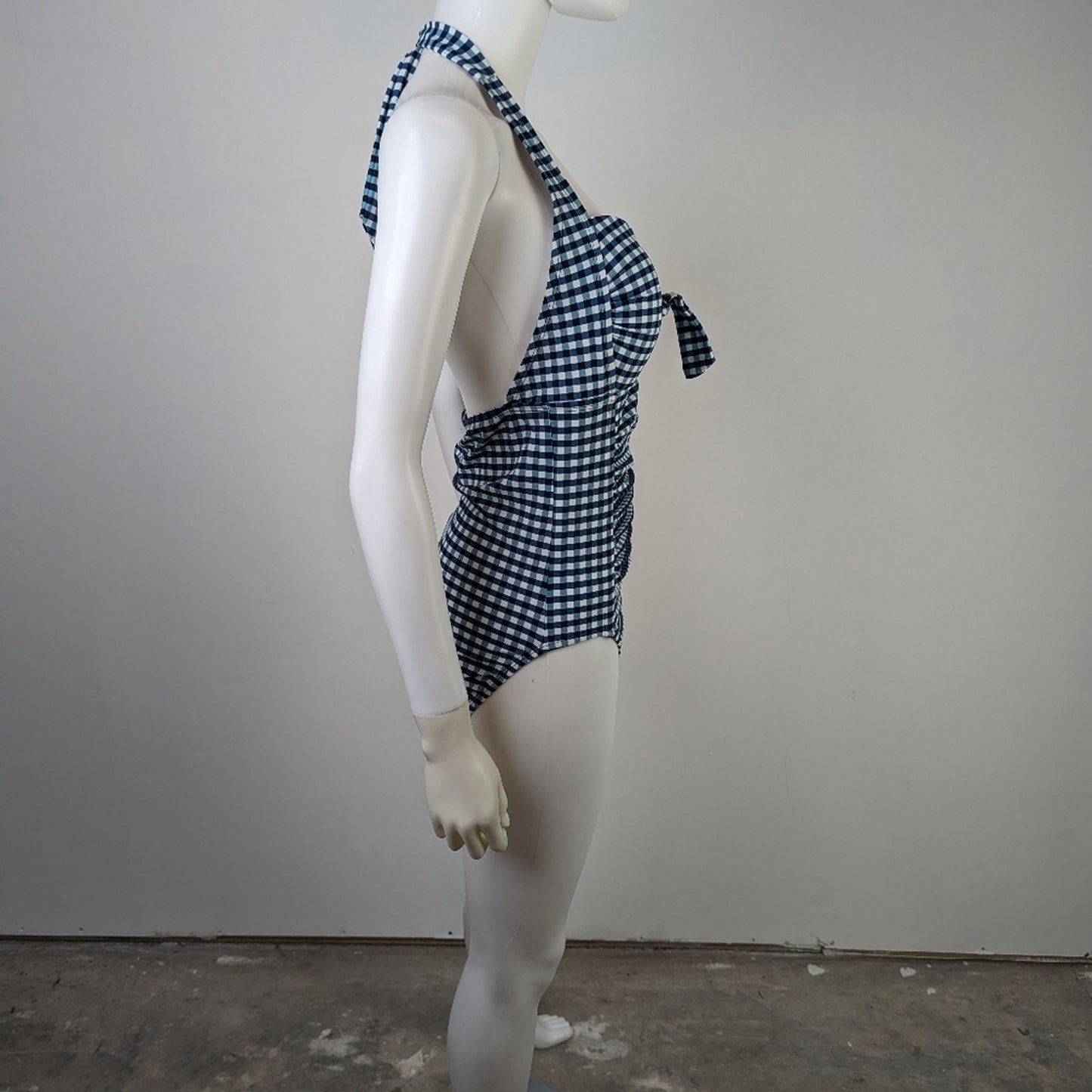 Merona Gingham Retro Swimsuit M