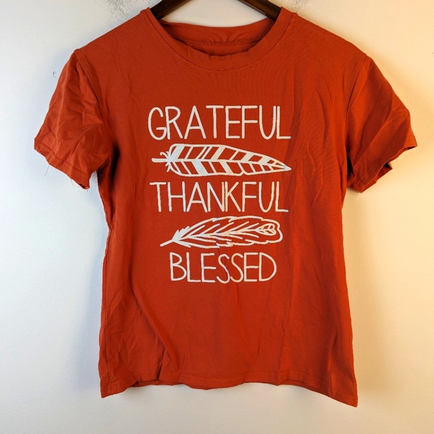 Grateful, Thankful, Blessed Tee Shirt / Small