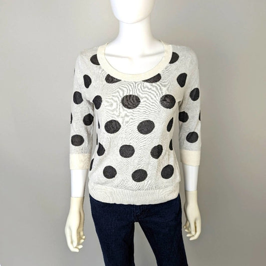 Worthington Polka Dot Sweater PS