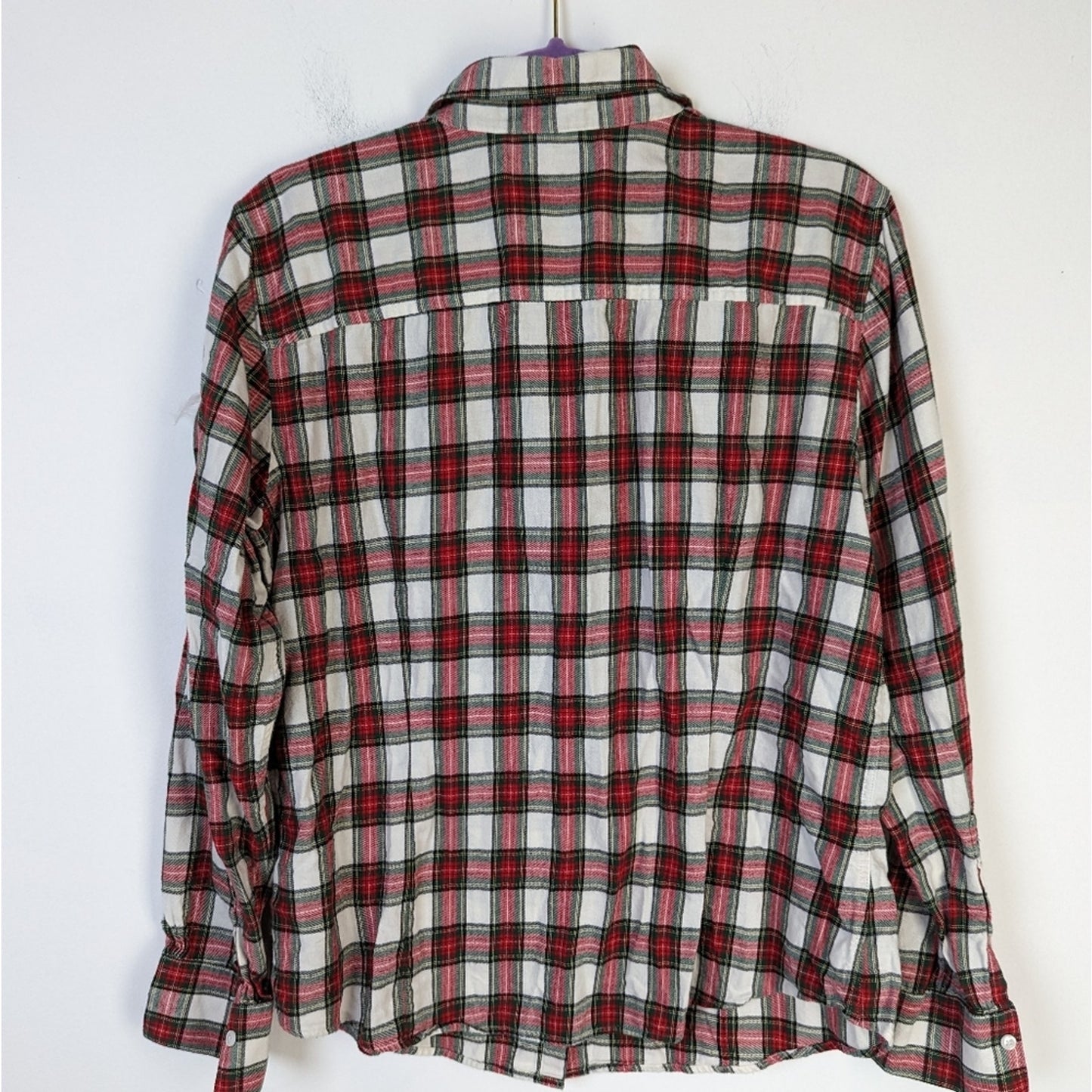 Brooks Brothers Women's Plaid Flannel Button Front Shirt