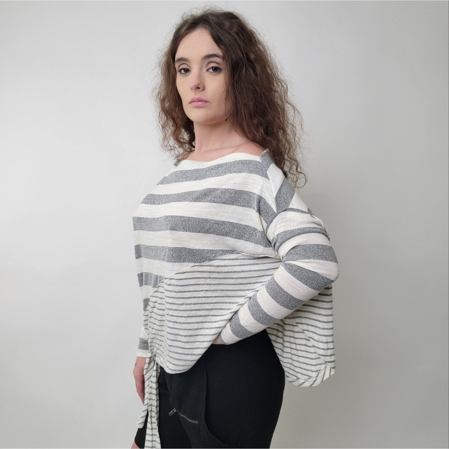 By Together | Striped Oversized Boxy Shirt S