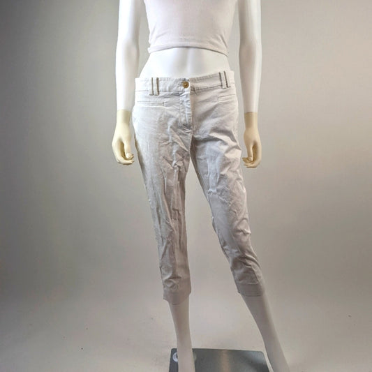 Ann Taylor Petite White Capris