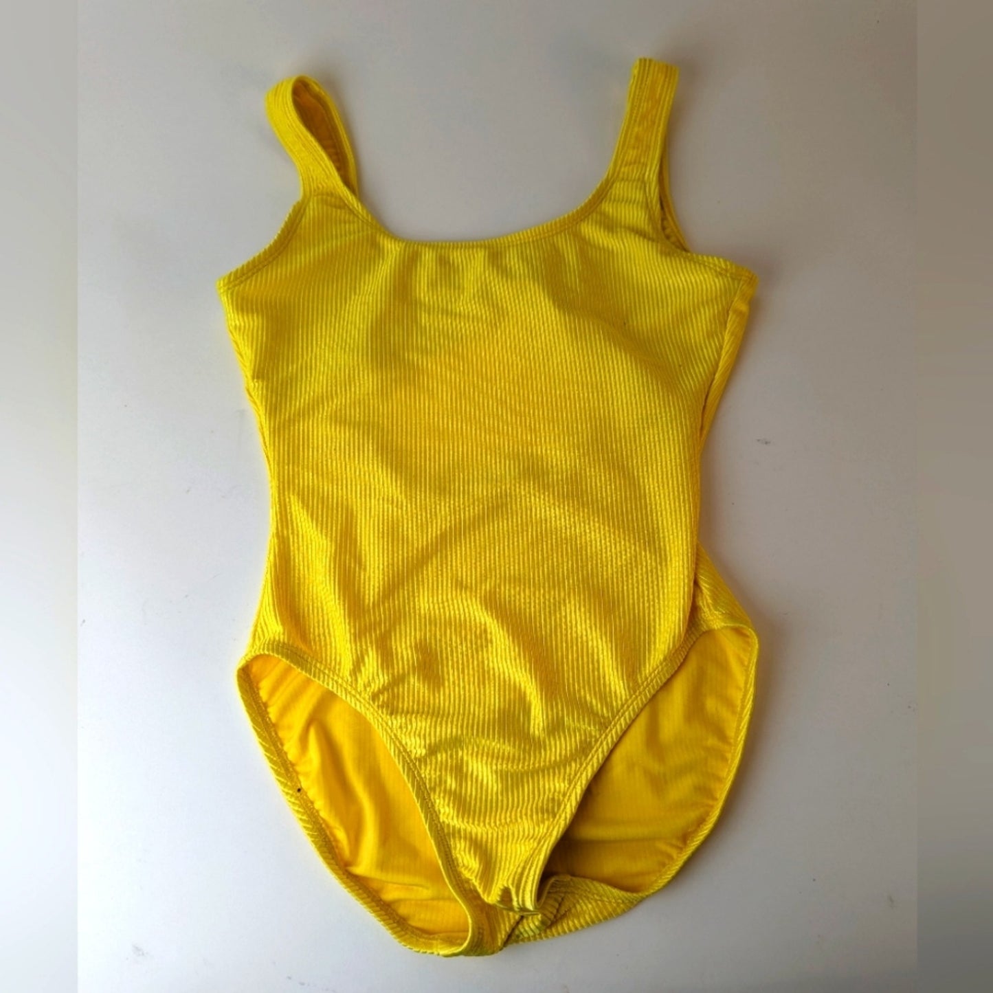 Vintage Catalina Yellow Ribbed One Piece Swimsuit -12