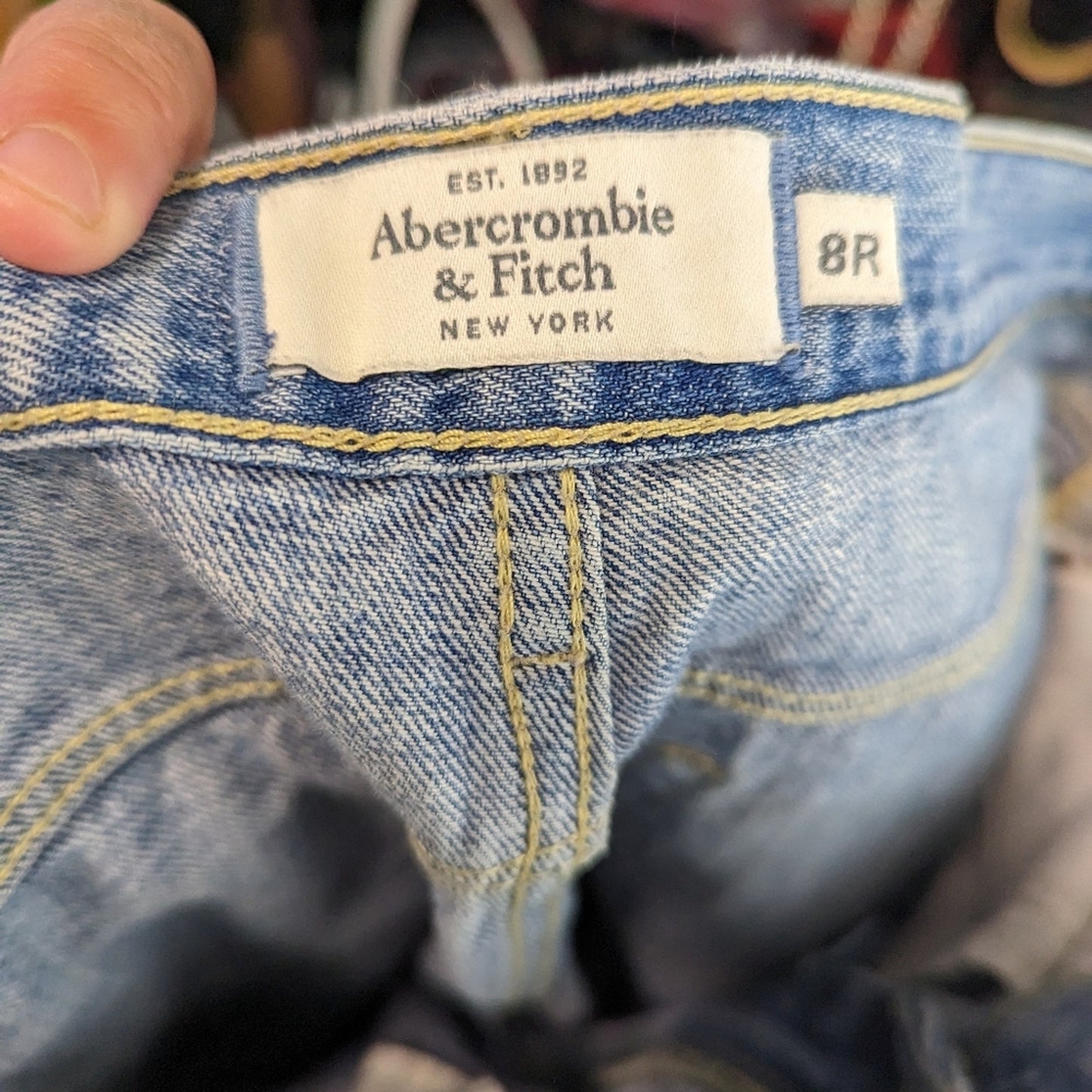 Abercrombie & Fitch Flared Distressed Jeans