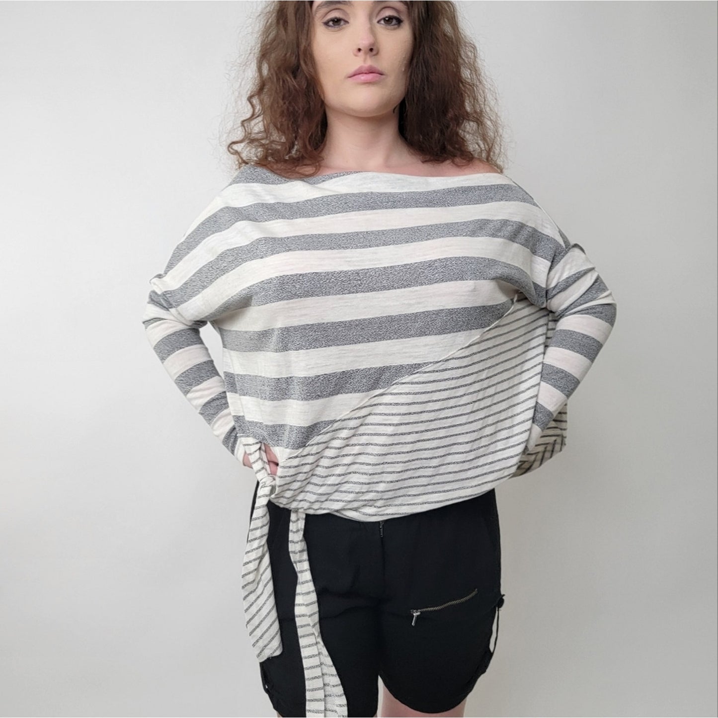 By Together | Striped Oversized Boxy Shirt S