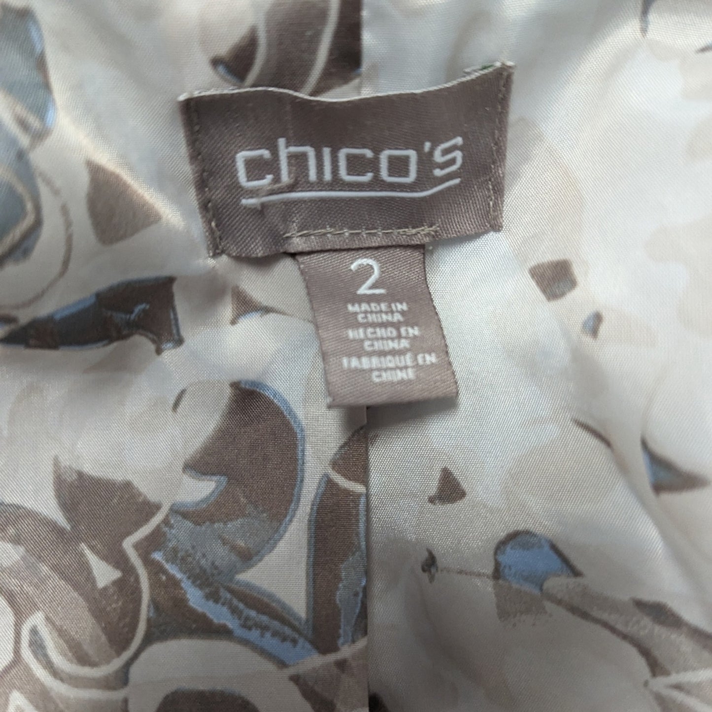 Chico's Baby Blue Quilted Jacket - 2 (12)