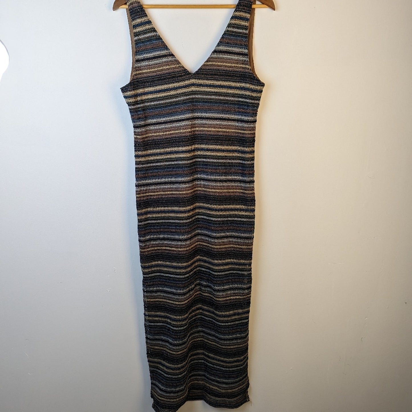 Hayden Striped Knit Maxi Dress - Medium