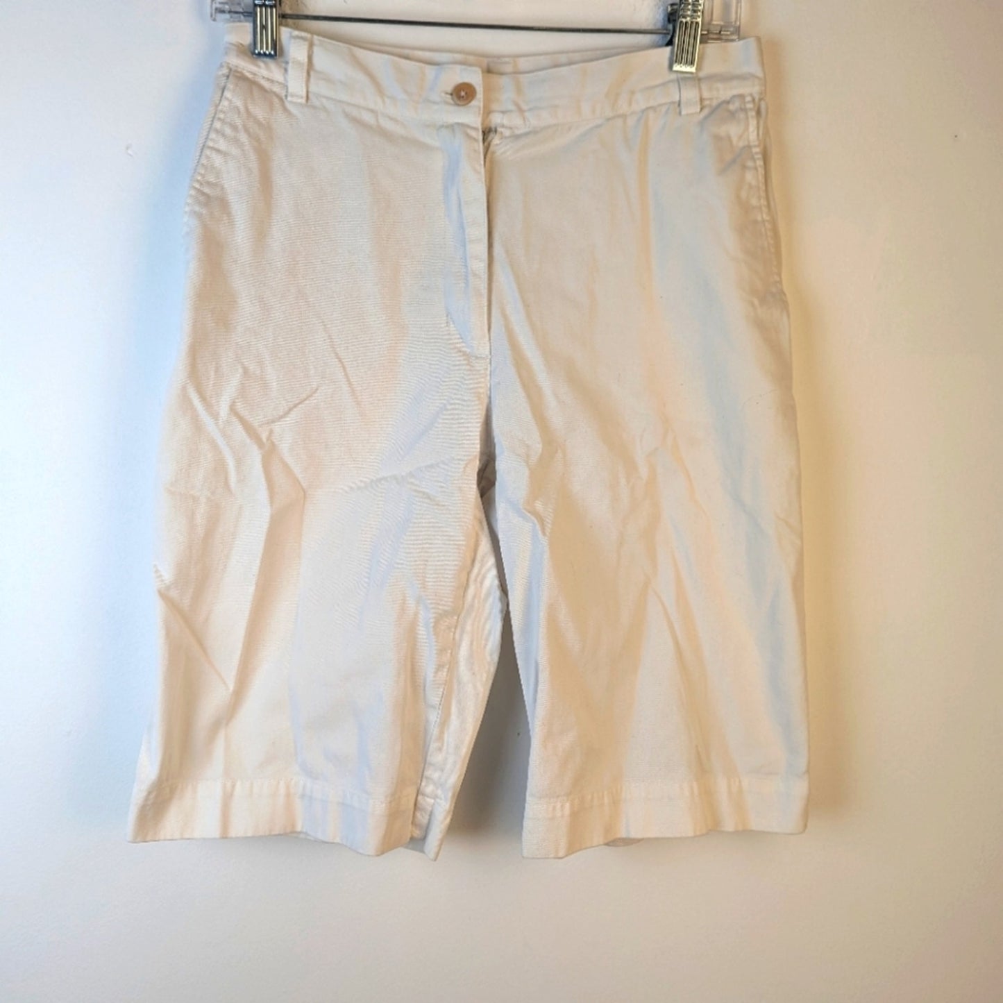 Phillip Chi White Bermuda Shorts