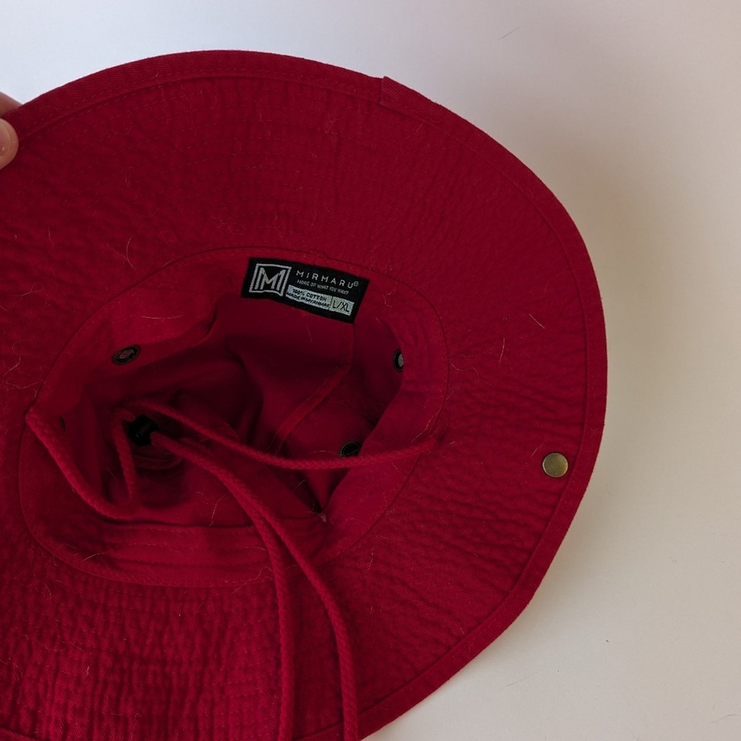 Mirmaru Red Bucket Hat - Large/ XL