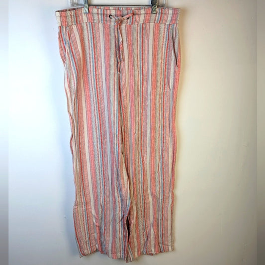 Westport Linen Striped Pants / Large