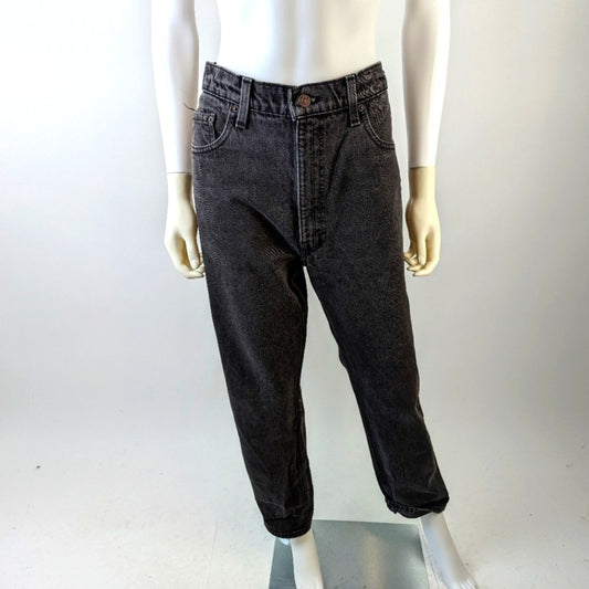 Vintage  Y2K  505 Regular Fit Straight Leg Black Jeans - 36