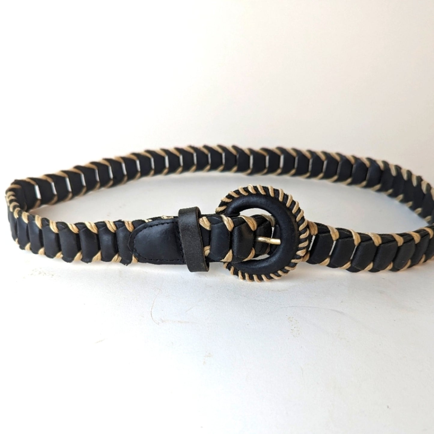 Leather Braided Belt / S-M