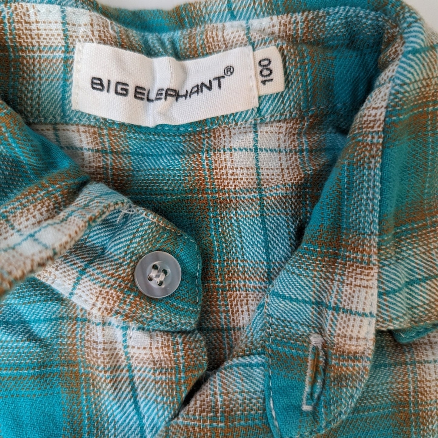 Big Elephant Kids Plaid Button Front Shirt / 24 Mths.