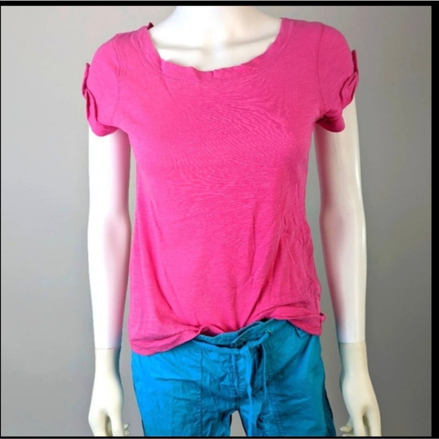 Banana Republic Hot Pink Tee Shirt / XS