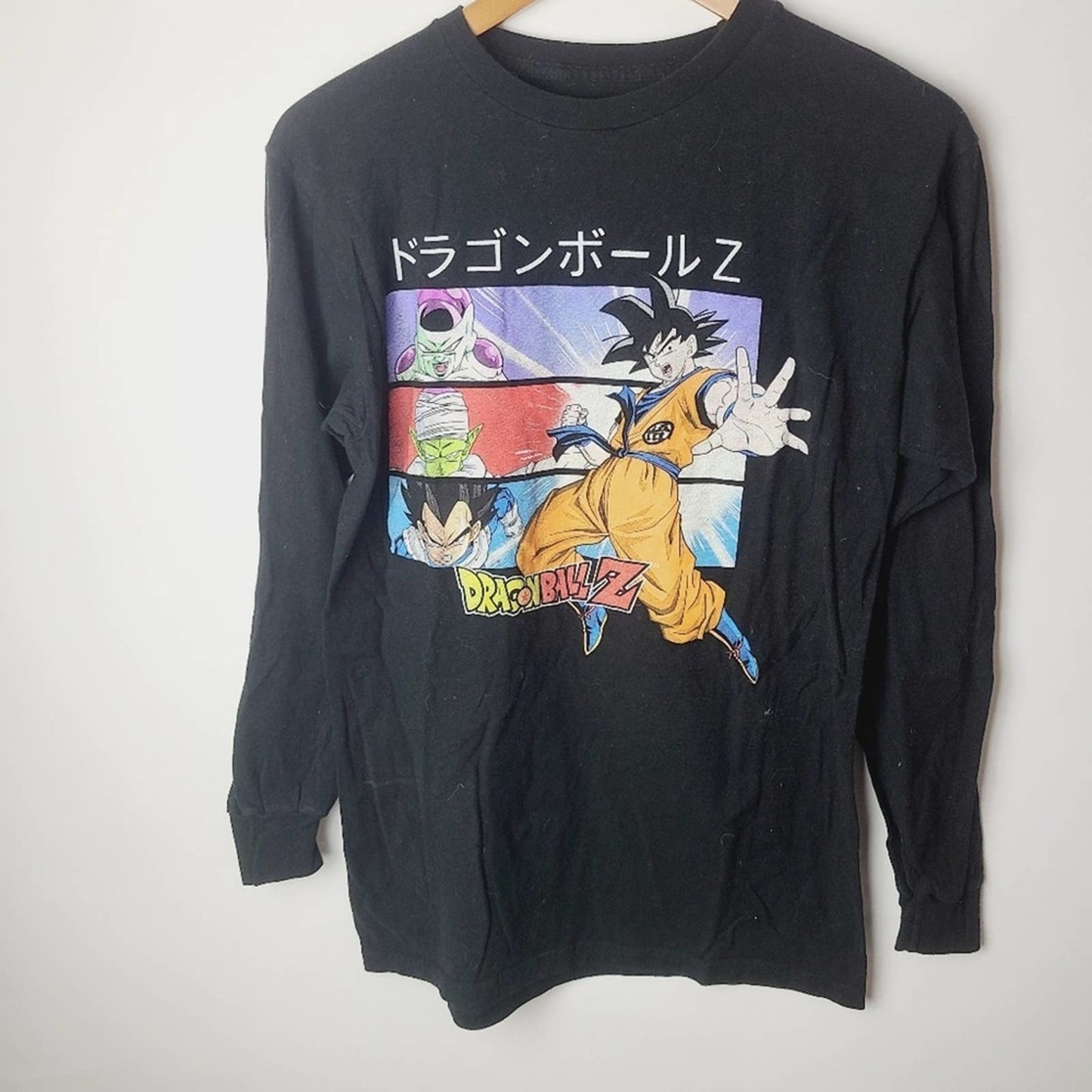 Dragon Ball Z Goku Anime Cartoon Long Sleeved Graphic Tee - S