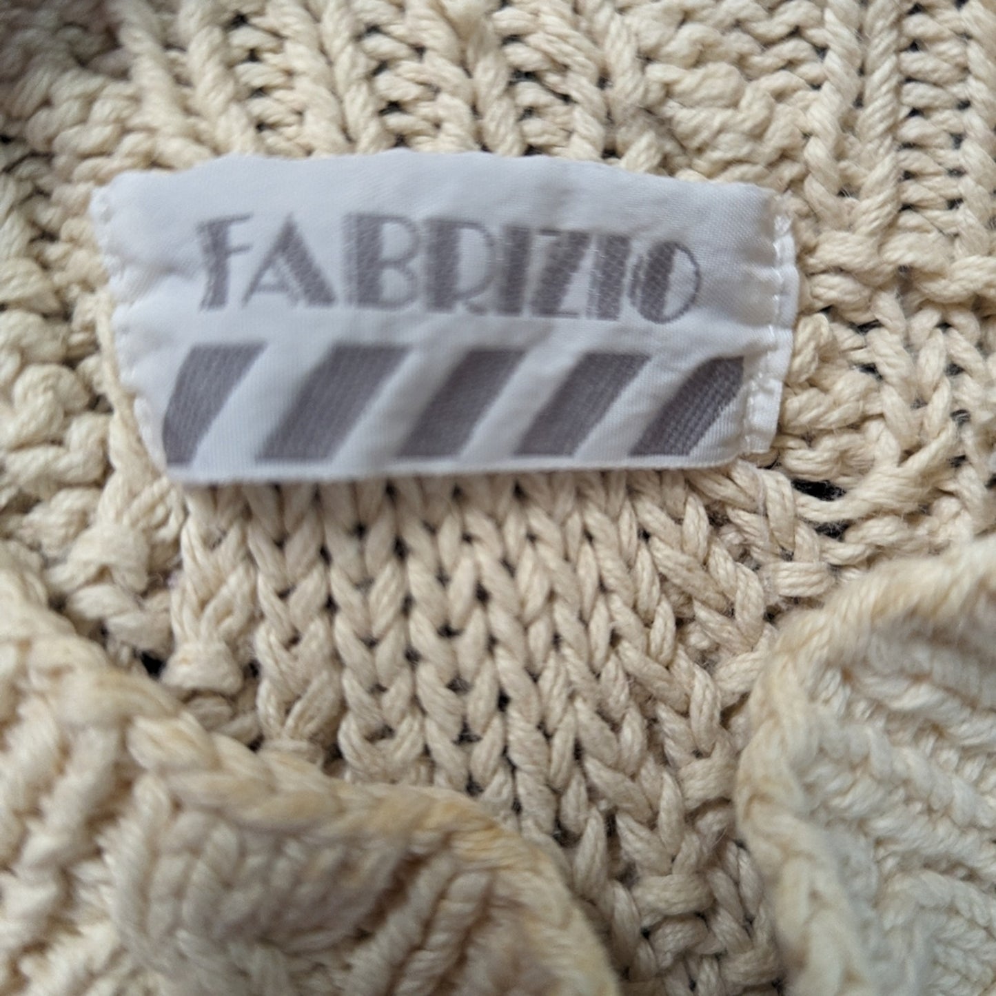 Vintage Fabrizio Cable Knit Sweater / Large