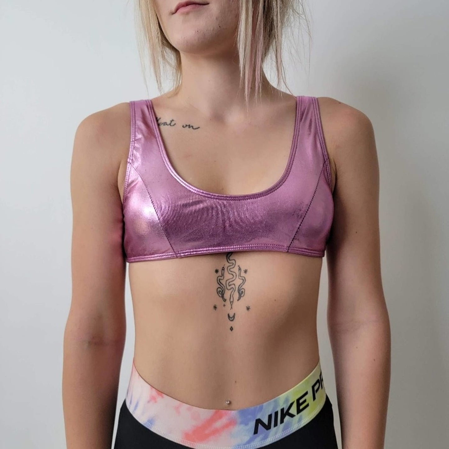 Pink Metallic Festival Camisole Top