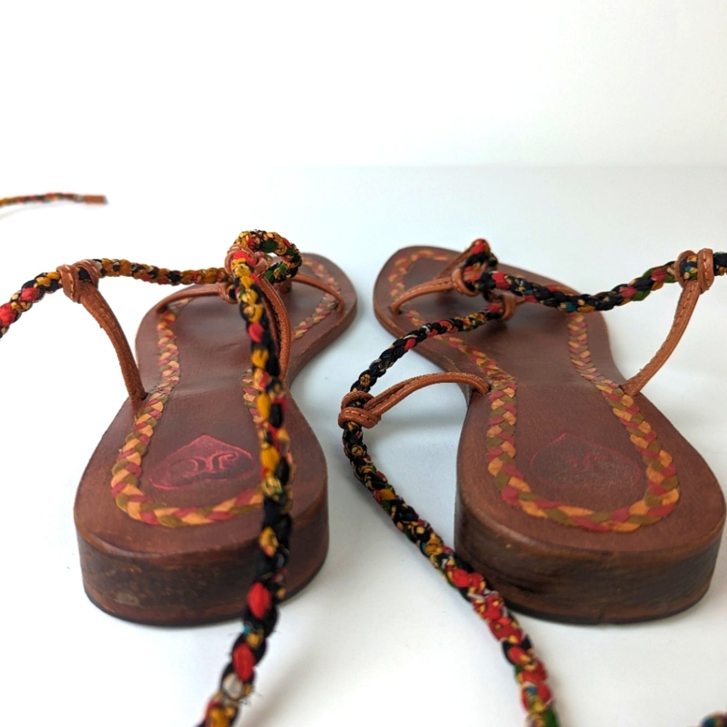 JC Leather Braided Boho Sandals