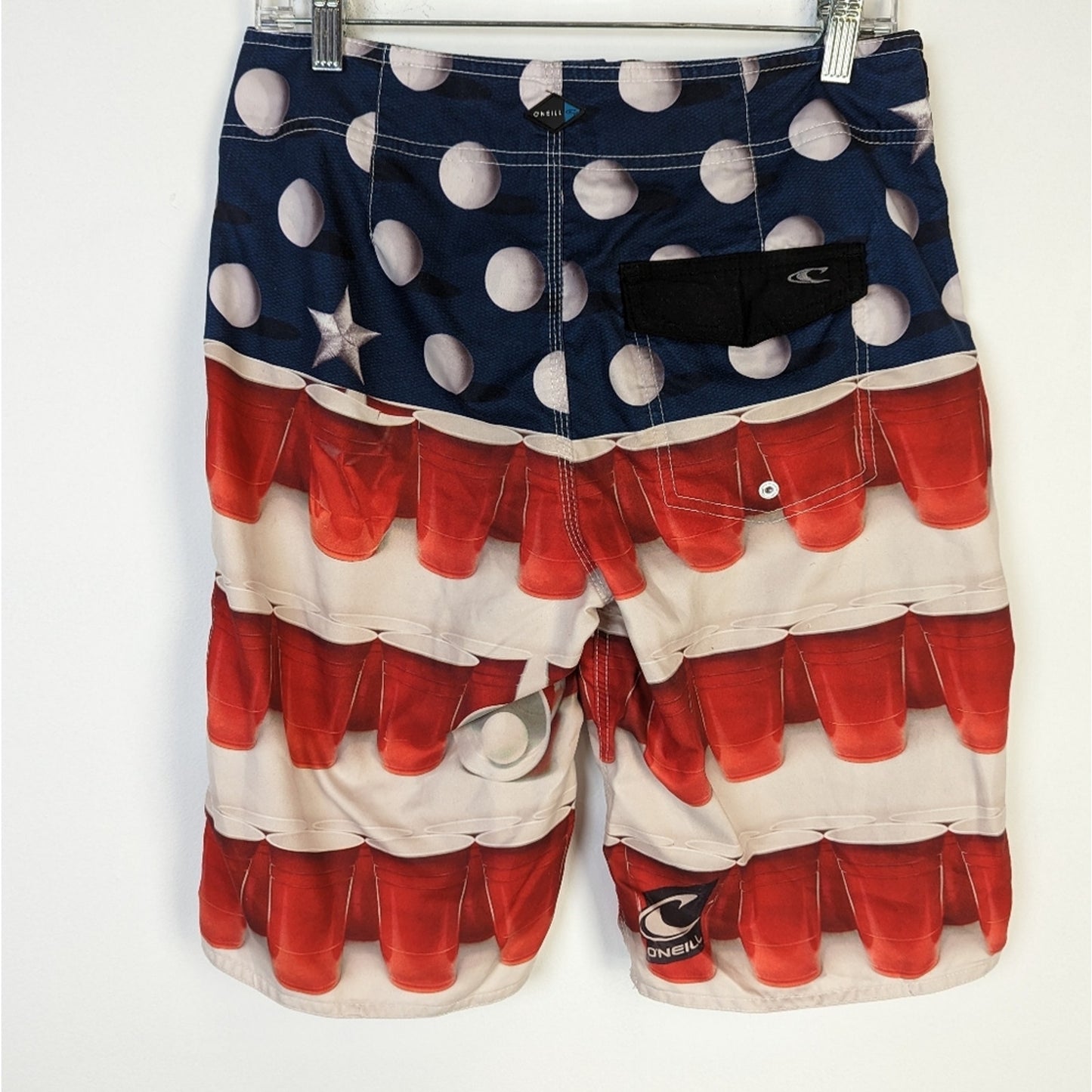 O' Neill Red Solo Cup Board Shorts