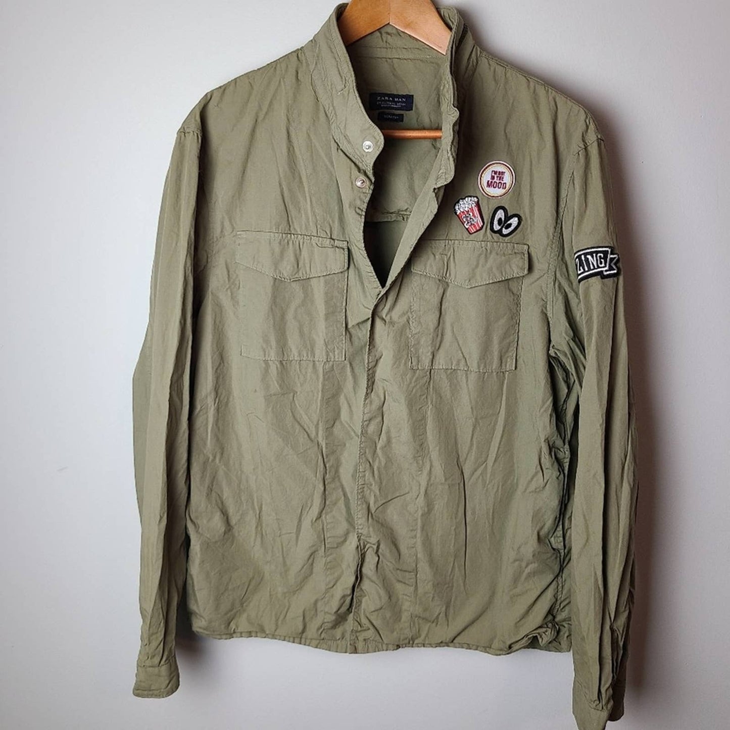 Zara Man Green Army Jacket